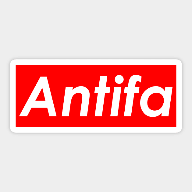 Antifa (Red) Sticker by Graograman